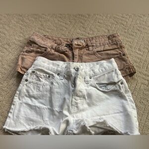 Two pair cutoff denim shorts from Free People